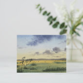 Carte Postale watercolor Landscape Painting (Debout devant)