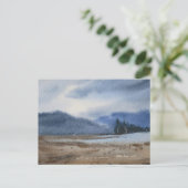 Carte Postale Watercolor Landscape Painting  (Debout devant)