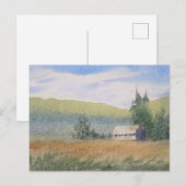 Carte Postale Watercolor Landscape Painting (Devant / Derrière)