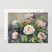 Carte Postale Watercolor Painting (Devant / Derrière)