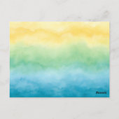 Carte Postale watercolor postcard (Dos)