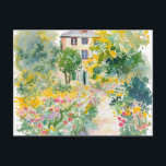 Carte Postale Watercolor Spring Nature Colorful Hand drawn<br><div class="desc">Watercolor Spring Hand drawn Postcard</div>