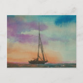 Carte Postale Watercolor Sunset (Devant)