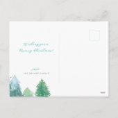 Carte postale Watercolor Winter Forest Holiday (Dos)