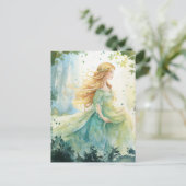 Carte Postale Watercolour Forest Princess (Debout devant)