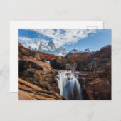 Carte Postale Waterfalls | Fitz Roy Mountain, Argentina (Devant / Derrière)