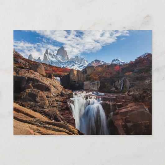 Carte Postale Waterfalls | Fitz Roy Mountain, Argentina (Devant)
