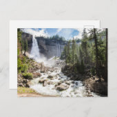 Carte Postale Waterfalls | Nevada Fall, Yosemite, CA (Devant / Derrière)