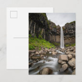 Carte Postale Waterfalls | Svartifoss Waterfall, South Iceland (Devant / Derrière)