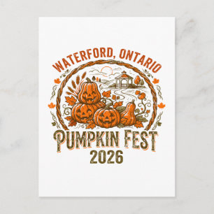 Carte Postale Waterford Ontario Pumpkin Fest Année 2026
