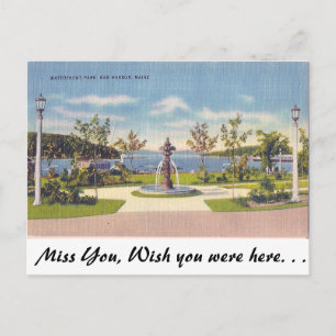 Carte Postale Waterfront, Bar Harbour, Maine