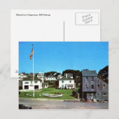 Carte Postale Waterfront, Edgartown, MA Vintage (Devant / Derrière)