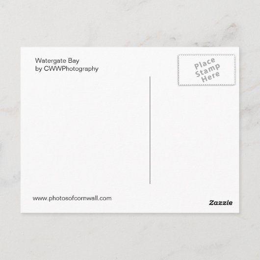 Carte Postale Watergate Bay (Dos)