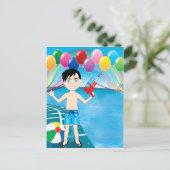 Carte Postale Watergun Pool Boy (Debout devant)