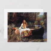 Carte Postale Waterhouse La Dame de Shalott (Devant / Derrière)