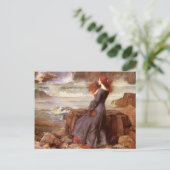 Carte Postale Waterhouse Miranda - La Tempête (Debout devant)