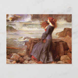 Carte Postale Waterhouse Miranda - La Tempête