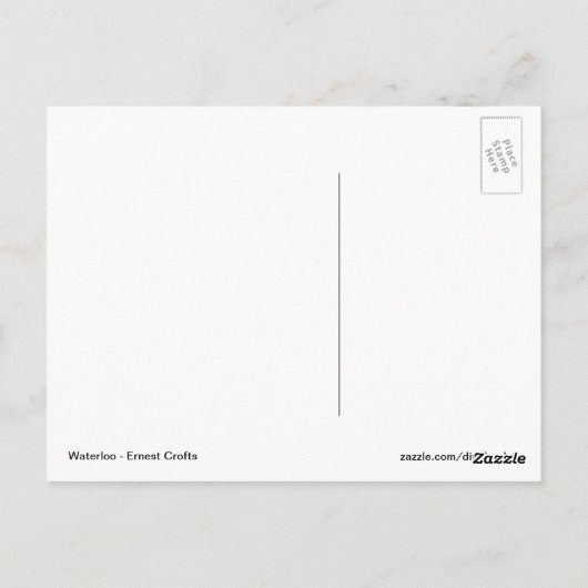 Carte Postale Waterloo (Dos)