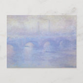 Carte Postale Waterloo Bridge, effet de brouillard par Claude Mo (Devant)