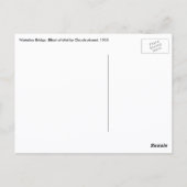 Carte Postale Waterloo Bridge, effet de brouillard par Claude Mo (Dos)