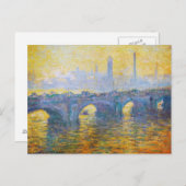 Carte Postale Waterloo Bridge, Grey Weather, 1900 Claude Monet (Devant / Derrière)