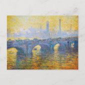 Carte Postale Waterloo Bridge, Grey Weather, 1900 Claude Monet (Devant)