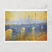Carte Postale Waterloo Bridge, Grey Weather, 1900 Claude Monet (Devant)