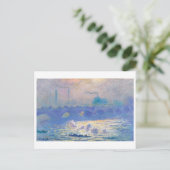 Carte Postale Waterloo Bridge (Londres), Monet (Debout devant)