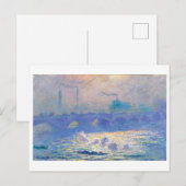 Carte Postale Waterloo Bridge (Londres), Monet (Devant / Derrière)