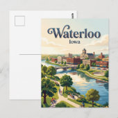 Carte Postale Waterloo, Iowa (Devant / Derrière)