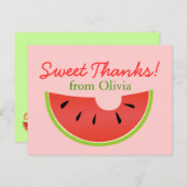 Carte postale Watermelon Bite Sweet Thanks (Devant / Derrière)