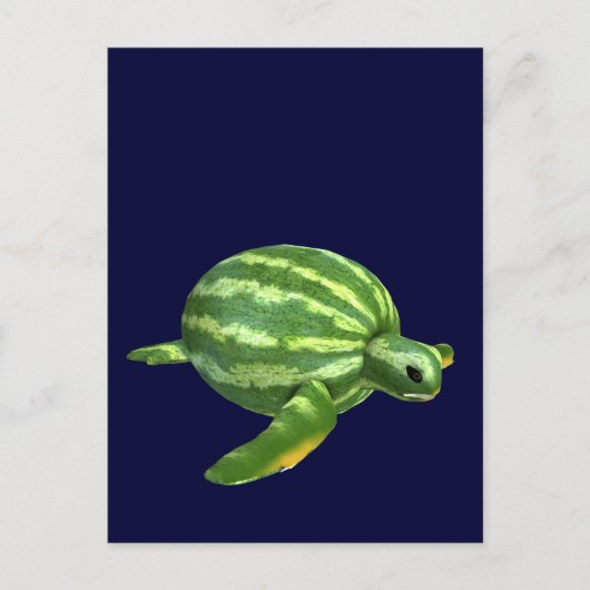 Carte Postale Watermelon Seaturtle (Devant)