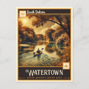Carte Postale Watertown, Dakota du Sud   VINTAGE