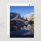 Carte Postale Watzmann Mountain et l'église St Bartholomew (Devant / Derrière)