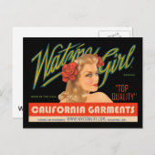 Carte Postale Watzón Girl #3 © (Devant / Derrière)