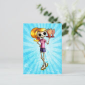 Carte Postale Wave-linge blond Skeleton (Debout devant)