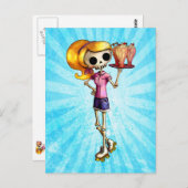 Carte Postale Wave-linge blond Skeleton (Devant / Derrière)