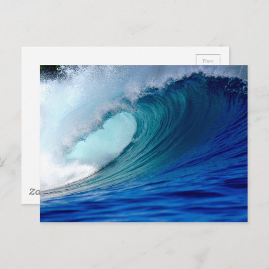 Carte Postale Wave ocean surfing (Devant / Derrière)