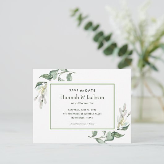 Carte postale *Waverly Place* Enregistrez la date (Debout devant)