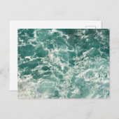 Carte Postale Waves Blue Green (Devant / Derrière)