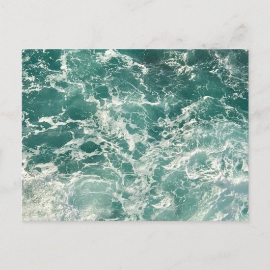 Carte Postale Waves Blue Green (Devant)