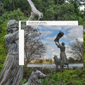Carte Postale Waving Girl Monument Savannah GA
