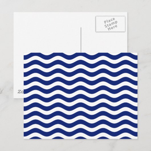 Carte Postale Wavy Navy (Devant / Derrière)