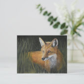 Carte postale Wayward Red Fox Animal Art (Debout devant)