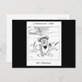 Carte Postale WC Fieldsouris Cute Little Mouse Rick London (Devant / Derrière)