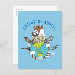 Carte Postale We Bare Bears - Adventure Await
