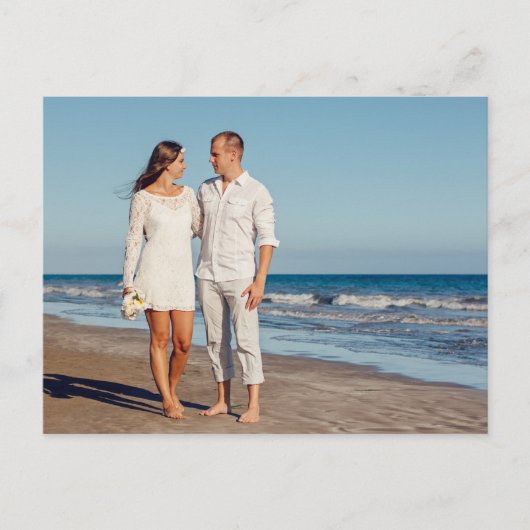 Carte Postale We Eloped in Hawaii Beach Wedding Announcement (Devant)