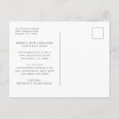 Carte Postale We Have Moved Boho Blush Roses New Address (Dos)