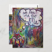 Carte postale We Like Me for Me (Devant / Derrière)