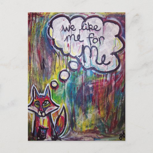 Carte postale We Like Me for Me (Devant)